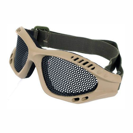 TMC Metal Wire Goggle Airsoft Mesh Goggles Tan/Khaki